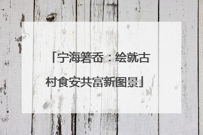 宁海箬岙：绘就古村食安共富新图景