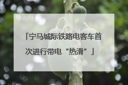 宁马城际铁路电客车首次进行带电“热滑”