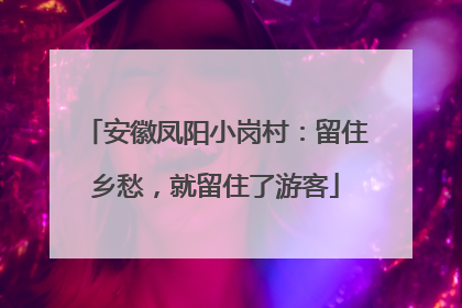 安徽凤阳小岗村：留住乡愁，就留住了游客