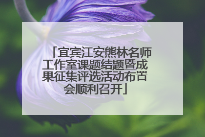 宜宾江安熊林名师工作室课题结题暨成果征集评选活动布置会顺利召开