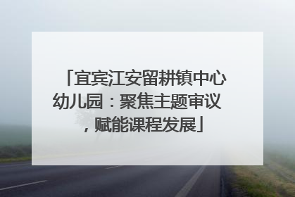 宜宾江安留耕镇中心幼儿园：聚焦主题审议，赋能课程发展