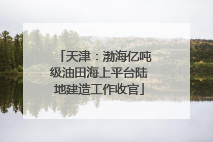 天津：渤海亿吨级油田海上平台陆地建造工作收官