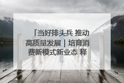 当好排头兵 推动高质量发展｜培育消费新模式新业态 释放经济增长新动能