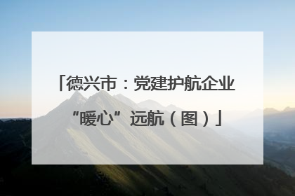 德兴市：党建护航企业“暖心”远航（图）