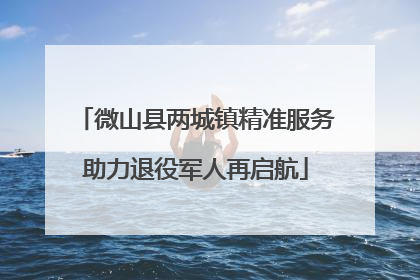 微山县两城镇精准服务助力退役军人再启航