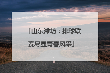 山东潍坊：排球联赛尽显青春风采