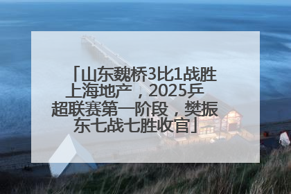 山东魏桥3比1战胜上海地产，2025乒超联赛第一阶段，樊振东七战七胜收官
