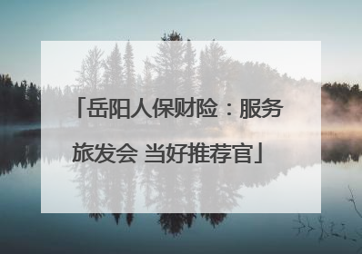 岳阳人保财险：服务旅发会 当好推荐官
