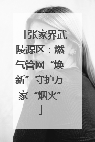 张家界武陵源区：燃气管网“焕新”守护万家“烟火”
