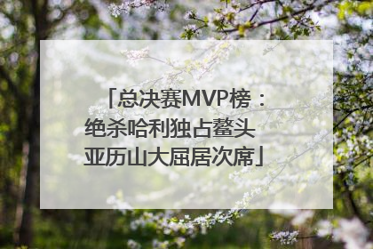 总决赛MVP榜：绝杀哈利独占鳌头 亚历山大屈居次席