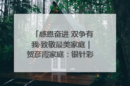 感恩奋进 双争有我·致敬最美家庭｜贺彦霞家庭：银针彩线绣出好日子