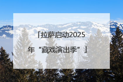 拉萨启动2025年“藏戏演出季”