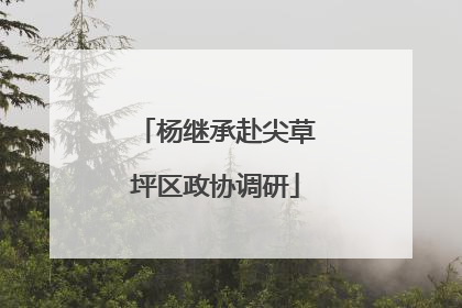 杨继承赴尖草坪区政协调研