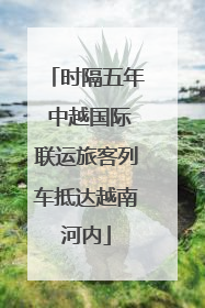 时隔五年 中越国际联运旅客列车抵达越南河内