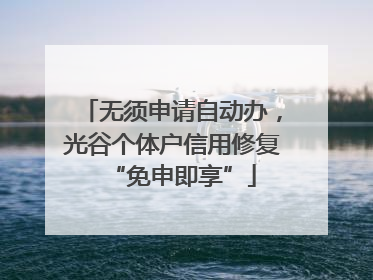 无须申请自动办，光谷个体户信用修复“免申即享”