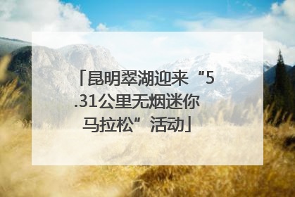 昆明翠湖迎来“5.31公里无烟迷你马拉松”活动