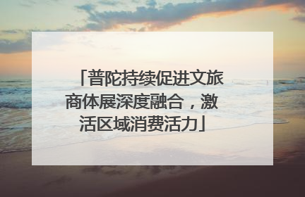 普陀持续促进文旅商体展深度融合，激活区域消费活力