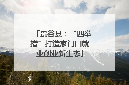 景谷县：“四举措”打造家门口就业创业新生态