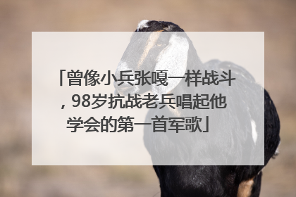 曾像小兵张嘎一样战斗，98岁抗战老兵唱起他学会的第一首军歌