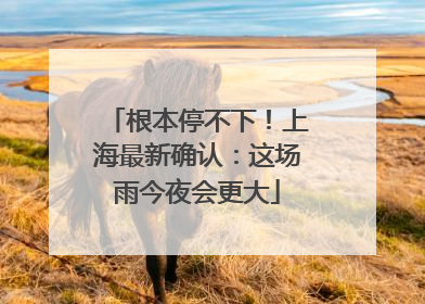 根本停不下！上海最新确认：这场雨今夜会更大