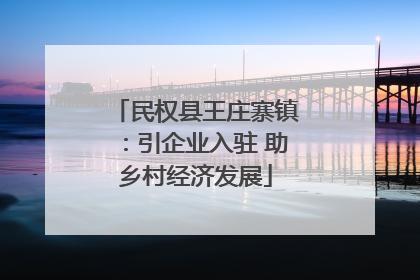 民权县王庄寨镇：引企业入驻 助乡村经济发展