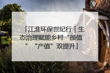江淮环保世纪行｜生态治理赋能乡村“颜值”“产值”双提升