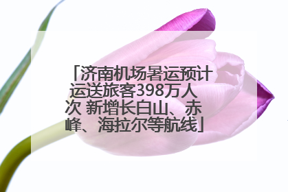 济南机场暑运预计运送旅客398万人次 新增长白山、赤峰、海拉尔等航线