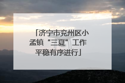 济宁市兖州区小孟镇“三夏”工作平稳有序进行