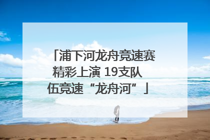 浦下河龙舟竞速赛精彩上演 19支队伍竞速“龙舟河”