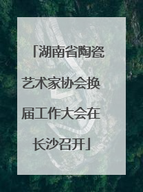 湖南省陶瓷艺术家协会换届工作大会在长沙召开