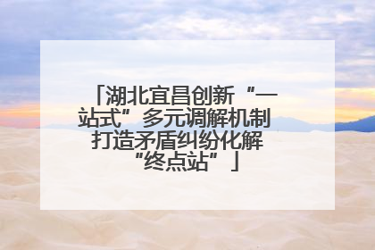 湖北宜昌创新“一站式”多元调解机制 打造矛盾纠纷化解“终点站”
