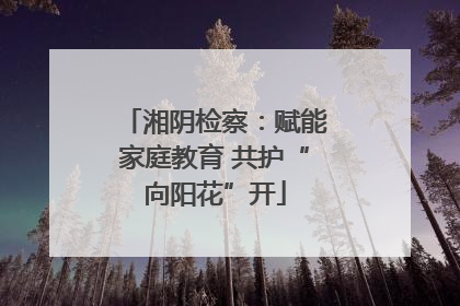 湘阴检察：赋能家庭教育 共护“向阳花”开