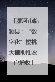 漯河市临颍县：“数字化”樱桃大棚助推农户增收