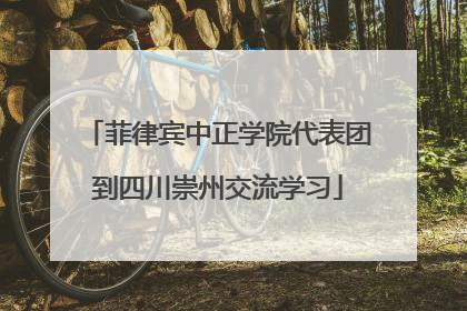 菲律宾中正学院代表团到四川崇州交流学习