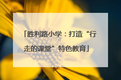 胜利路小学：打造“行走的课堂”特色教育