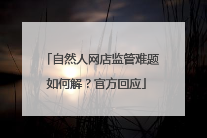自然人网店监管难题如何解？官方回应