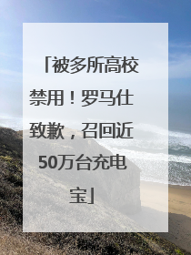 被多所高校禁用！罗马仕致歉，召回近50万台充电宝