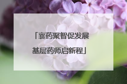 襄药聚智促发展 基层药师启新程
