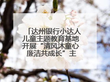 达州银行小达人儿童主题教育基地开展“清风沐童心 廉洁共成长”主题教育活动
