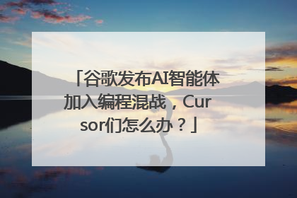 谷歌发布AI智能体加入编程混战，Cursor们怎么办？