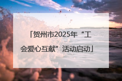 贺州市2025年“工会爱心互献”活动启动