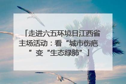 走进六五环境日江西省主场活动：看“城市伤疤”变“生态绿肺”