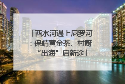 酉水河遇上尼罗河：保靖黄金茶、村厨“出海”启新途