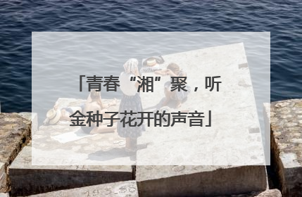 青春“湘”聚，听金种子花开的声音