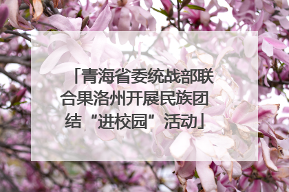 青海省委统战部联合果洛州开展民族团结“进校园”活动