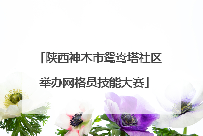 陕西神木市鸳鸯塔社区举办网格员技能大赛
