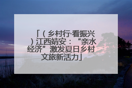（乡村行·看振兴）江西靖安：“亲水经济”激发夏日乡村文旅新活力