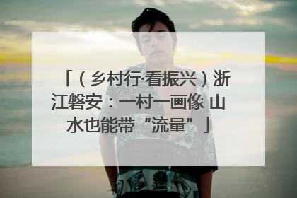 （乡村行·看振兴）浙江磐安：一村一画像 山水也能带“流量”