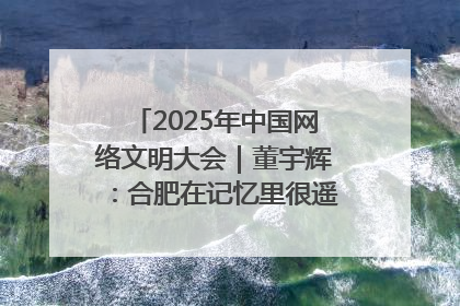 2025年中国网络文明大会｜董宇辉：合肥在记忆里很遥远也很亲切
