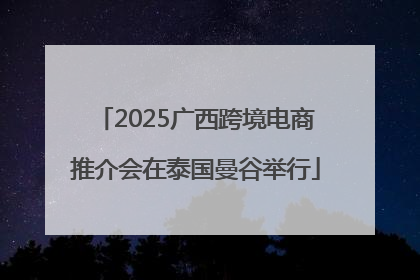 2025广西跨境电商推介会在泰国曼谷举行
